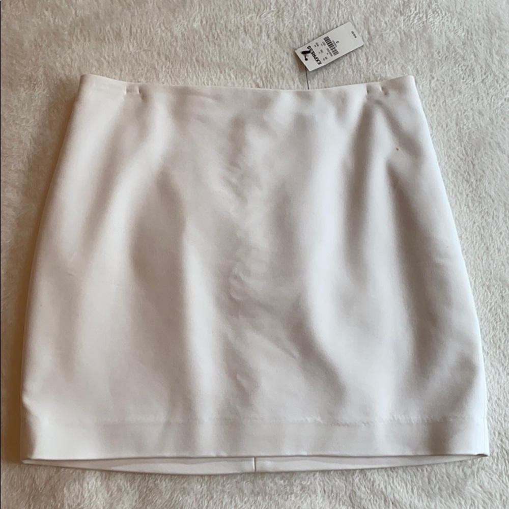 Express White Mini Skirt